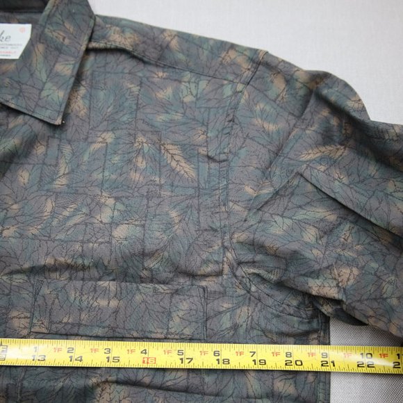 Vintage Tooke Shirtmakers Mens Small Dress Shirt Long Sleeve Made in Canada OOAK - Picture 2 of 8